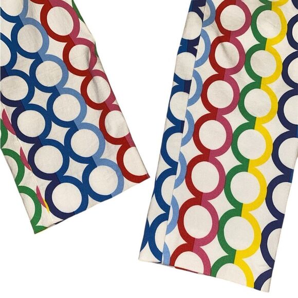 KRAZY LARRY Pull On Ankle Pants in Multi Circles - Picture 4 of 8